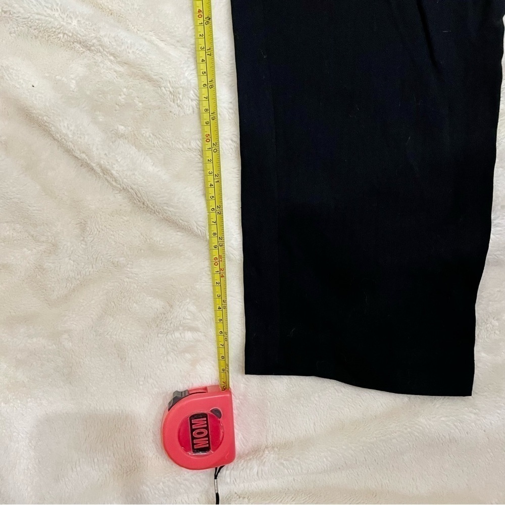 Black Rayon Pants Small Petite SP CM Shapes Petite Elastic Waist Loose Fit - Picture 6 of 7